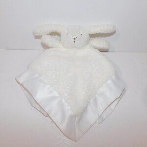 Apricot Lamb White Cream Bunny Rabbit Plush Security Blanket Baby lovey Nunu